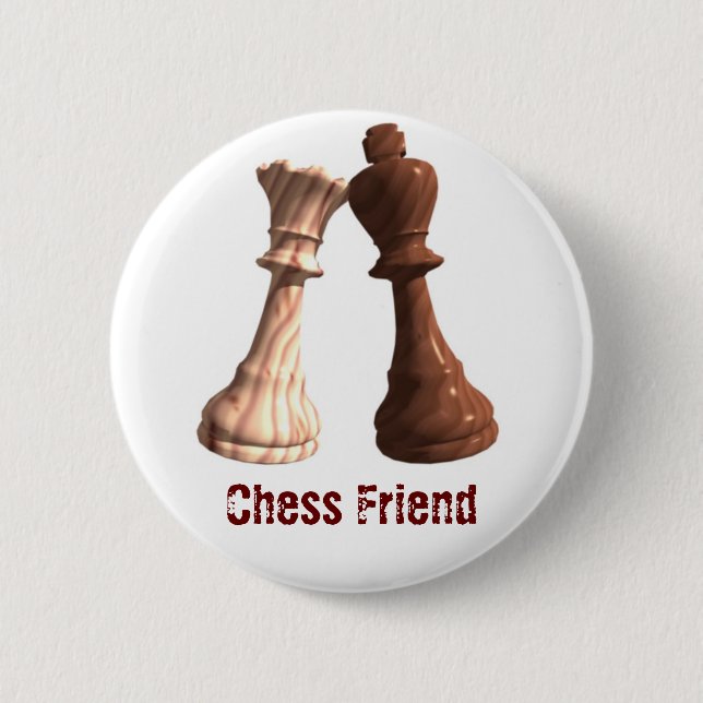 Chess Friend - WKBQ 6 Cm Round Badge (Front)