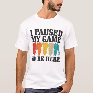 Chess Funny Paused Game Retro T-Shirt