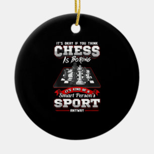 Chess Funny Quotes Humour Sayings Ceramic Ornament