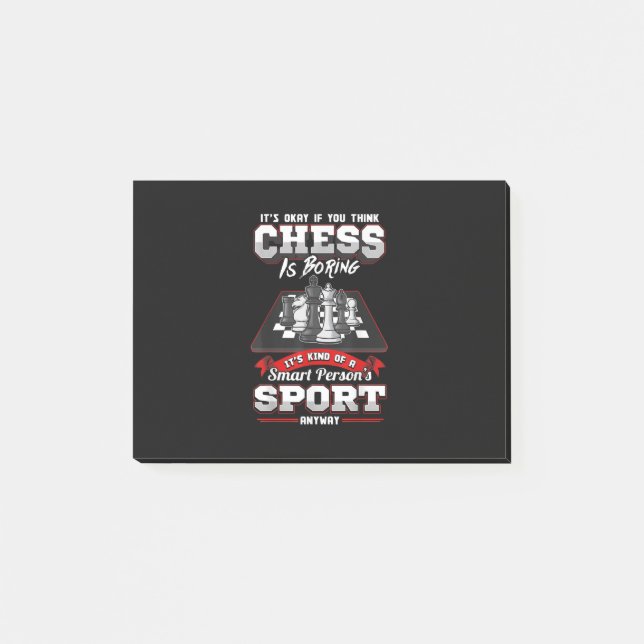 Chess Funny Quotes Humour Sayings Post-it Notes (Front)