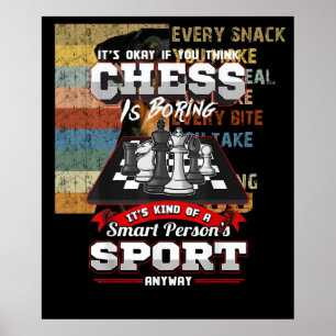 Chess Funny Quotes Humour Sayings Poster