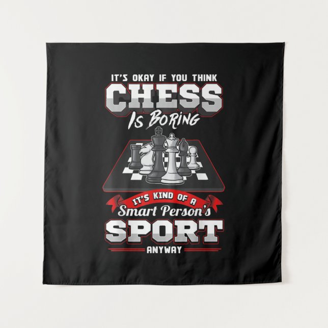 Chess Funny Quotes Humour Sayings Tapestry (Front)