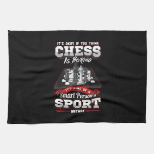 Chess Funny Quotes Humour Sayings Tea Towel