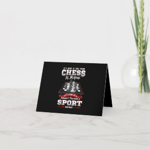 Chess Funny Quotes Humour Sayings Thank You Card
