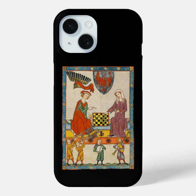 Chess Game 14th Century Codex Manesse Case-Mate iPhone Case (Back)
