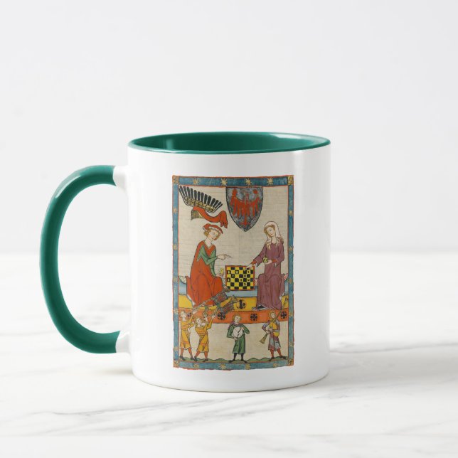 Chess Game 14th Century Codex Manesse Mug (Left)