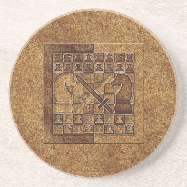 CHESS GAME IN STONE COASTER (Front)