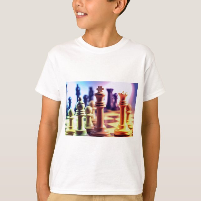 Chess Game Kid's T-Shirt (Front)