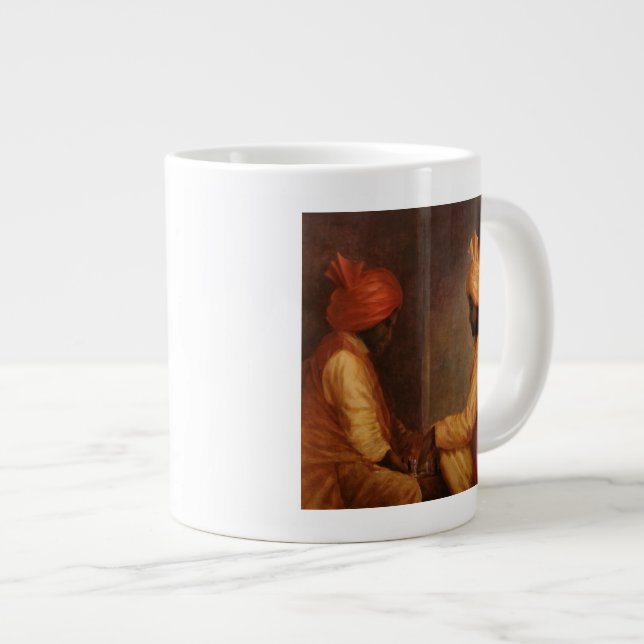 Chess Game Large Coffee Mug (Front Right)