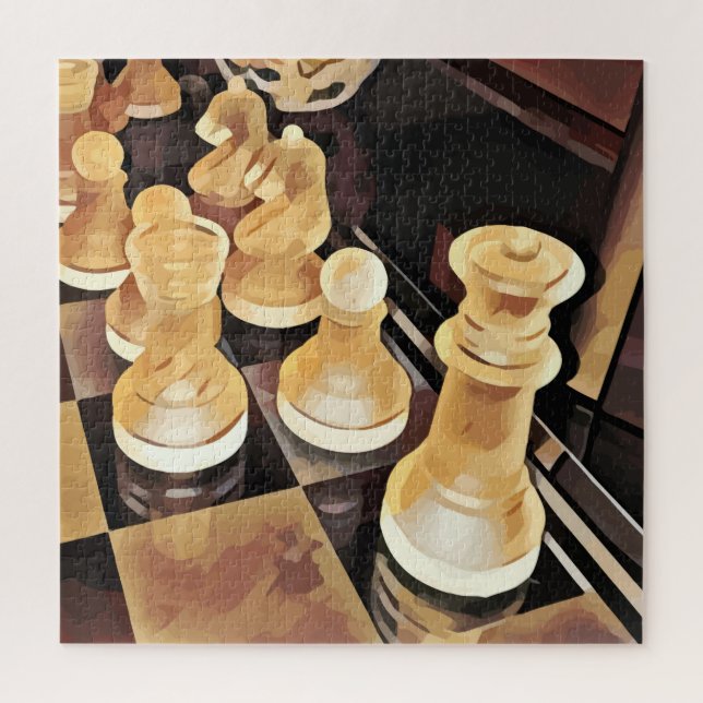 Chess game Original Abstract art  Jigsaw Puzzle (Vertical)