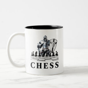Chess Game, Strategic, Thinking Ahead, Checkmate Two-Tone Coffee Mug