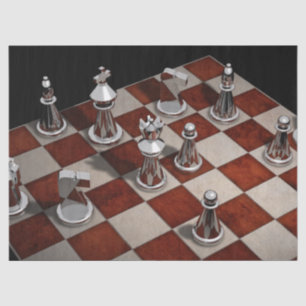 chess game tissue paper