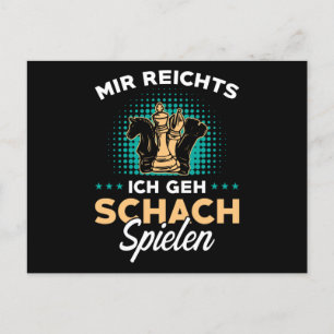 Chess German Chess Player Gift Postcard
