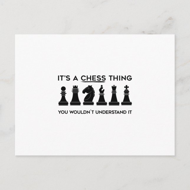 Chess Gift | Chess Player Chessboard Chess Club Postcard (Front)