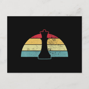 Chess Gift   Chess Video Game Or Food Design Postcard