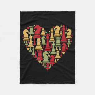 Chess Gift I Really Love Chess Fleece Blanket