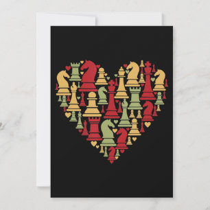 Chess Gift I Really Love Chess Invitation