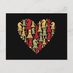 Chess Gift   I Really Love Chess Invitation Postcard