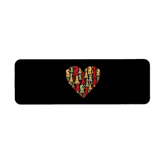 Chess Gift | I Really Love Chess Return Address Label (Front)