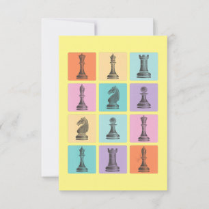 Chess Gift   I Really Love The Chess Pieces Thank You Card