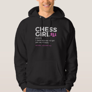 Chess Girl Definition Boys Defeater Chess Player Hoodie