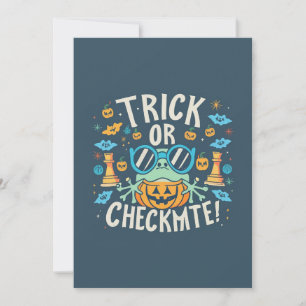 Chess Halloween Invitation