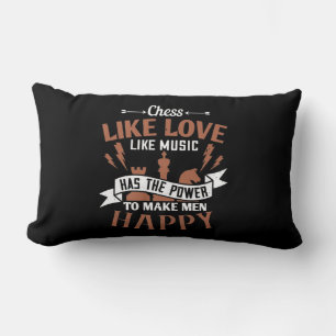Chess Has The Power To Make Men Happy Lumbar Cushion