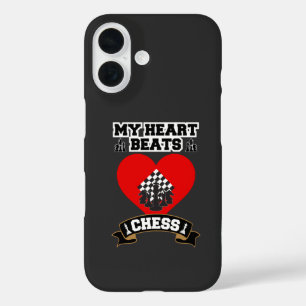 Chess Heart Pieces Strategy Game Love Passion  iPhone 16 Case