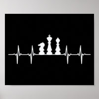 Chess Heartbeat Chess Pieces Throw Pillow