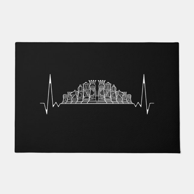 Chess Heartbeat Doormat (Front)