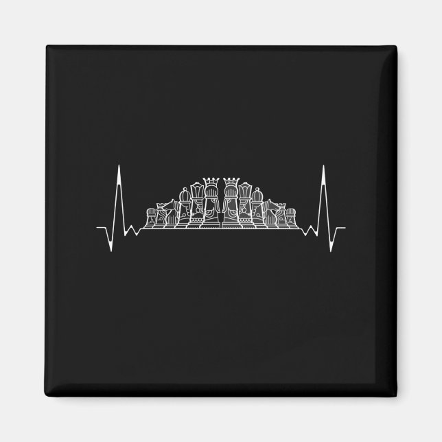 Chess Heartbeat Magnet (Front)