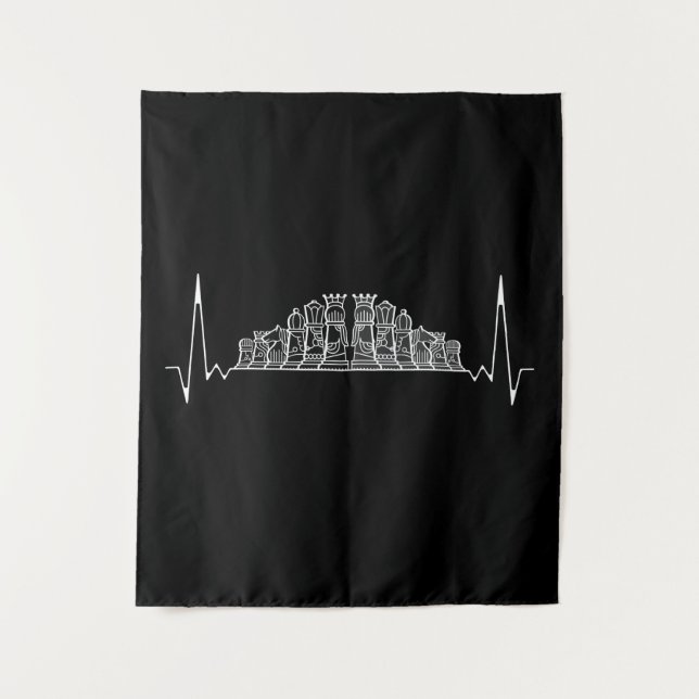 Chess Heartbeat Tapestry (Front)