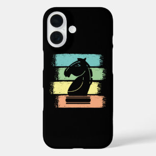 Chess Horse Retro iPhone 16 Case