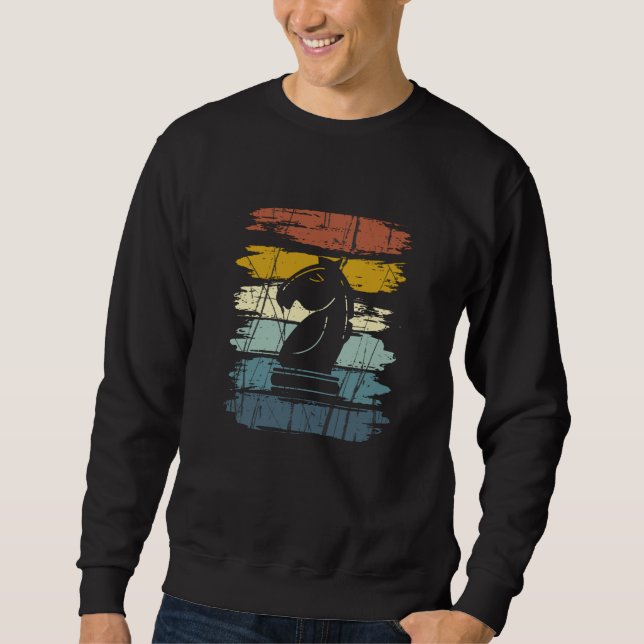 Chess Horse Retro Sweatshirt (Front)