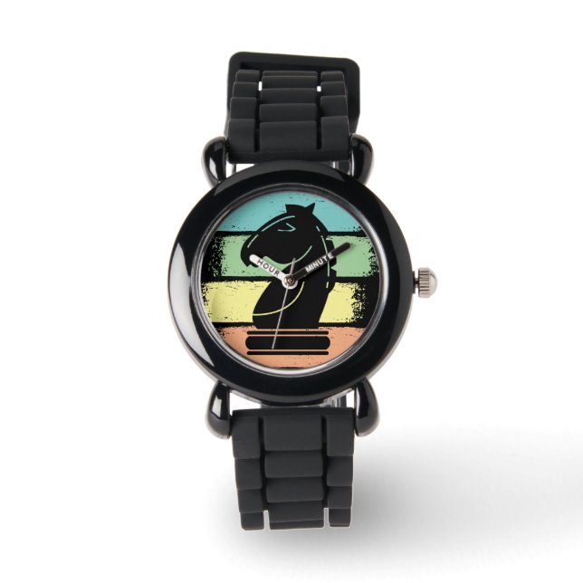 Chess Horse Retro Watch (Front)