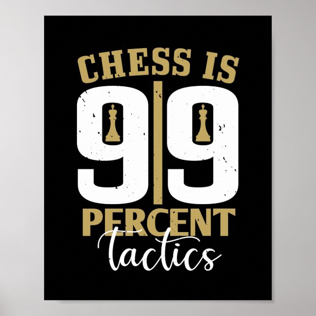 Chess Is 99 Percent Tactics Poster (Front)
