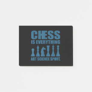 Chess Is Art Science Sports Gift Women Men Post-it Notes