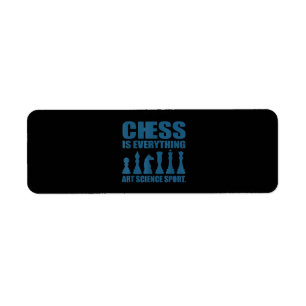 Chess Is Art Science Sports Gift Women Men Return Address Label