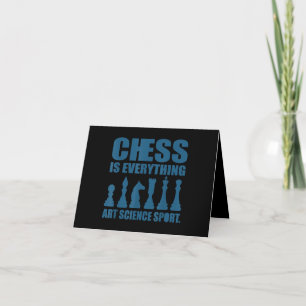 Chess Is Art Science Sports Gift Women Men Thank You Card