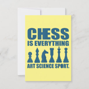 Chess Is Art Science Sports Gift Women Men Thank You Card