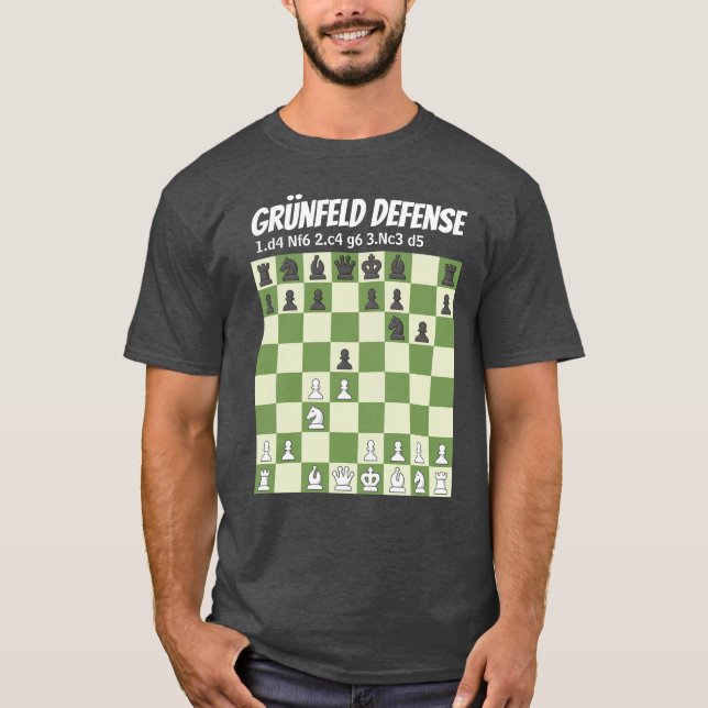 Chess is Life - Grünfeld Defence T-Shirt (Front)