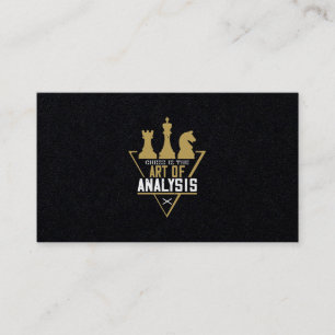 Chess Is The Art Of Analysis Business Card