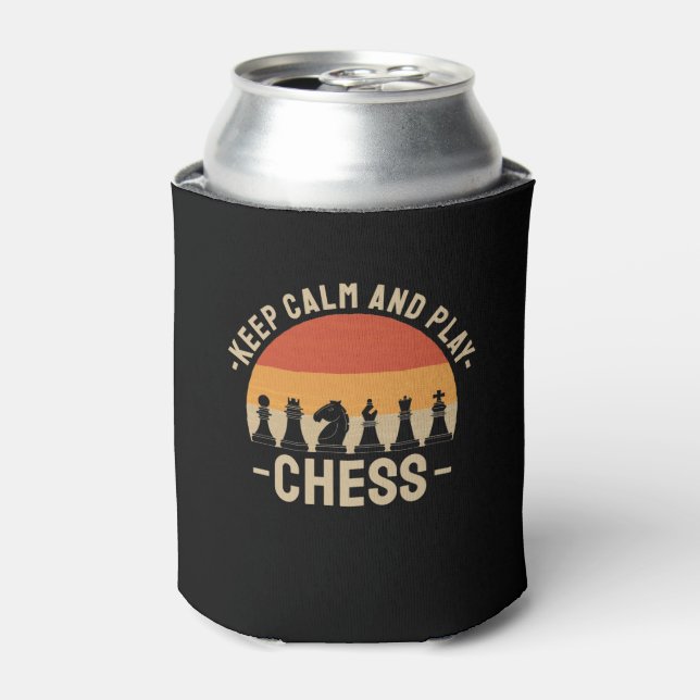 Chess - Keep Calm And Play Chess Can Cooler (Can Front)