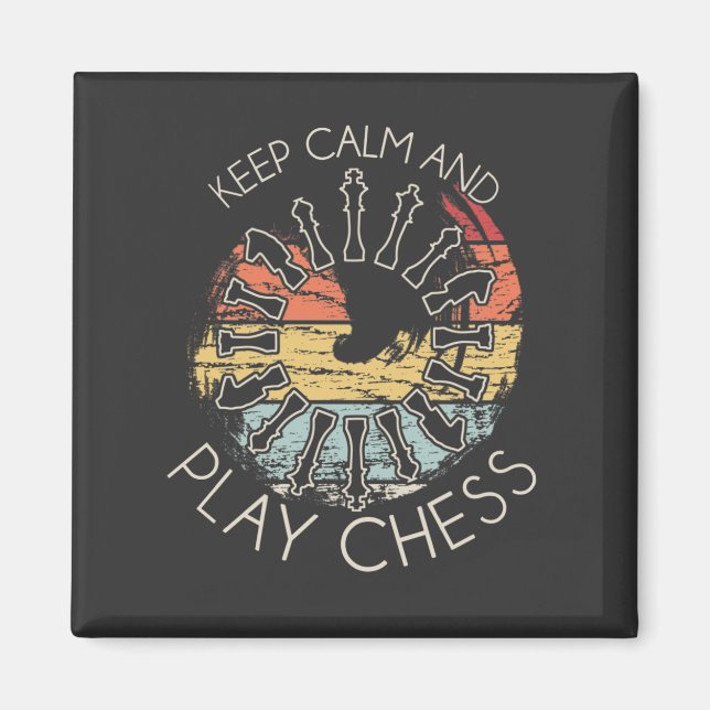 Chess - Keep Calm and Play Chess Magnet (Front)