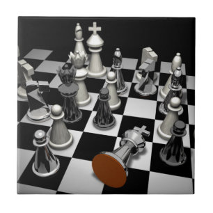 Chess Keepsake Box Ceramic Tile