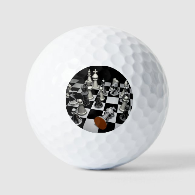 Chess Keychain Golf Balls (Front)