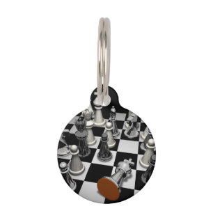 Chess Keychain Pet Tag