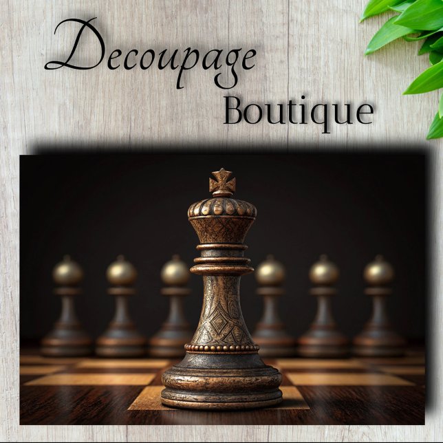 Chess King Decoupage Tissue Paper (Chess King Decoupage Tissue Paper)