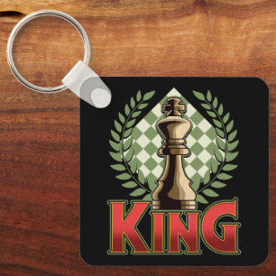 Chess King Key Ring