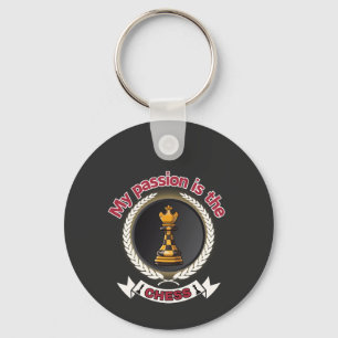 Chess King Laurel Crown Passion Strategy Power Key Ring